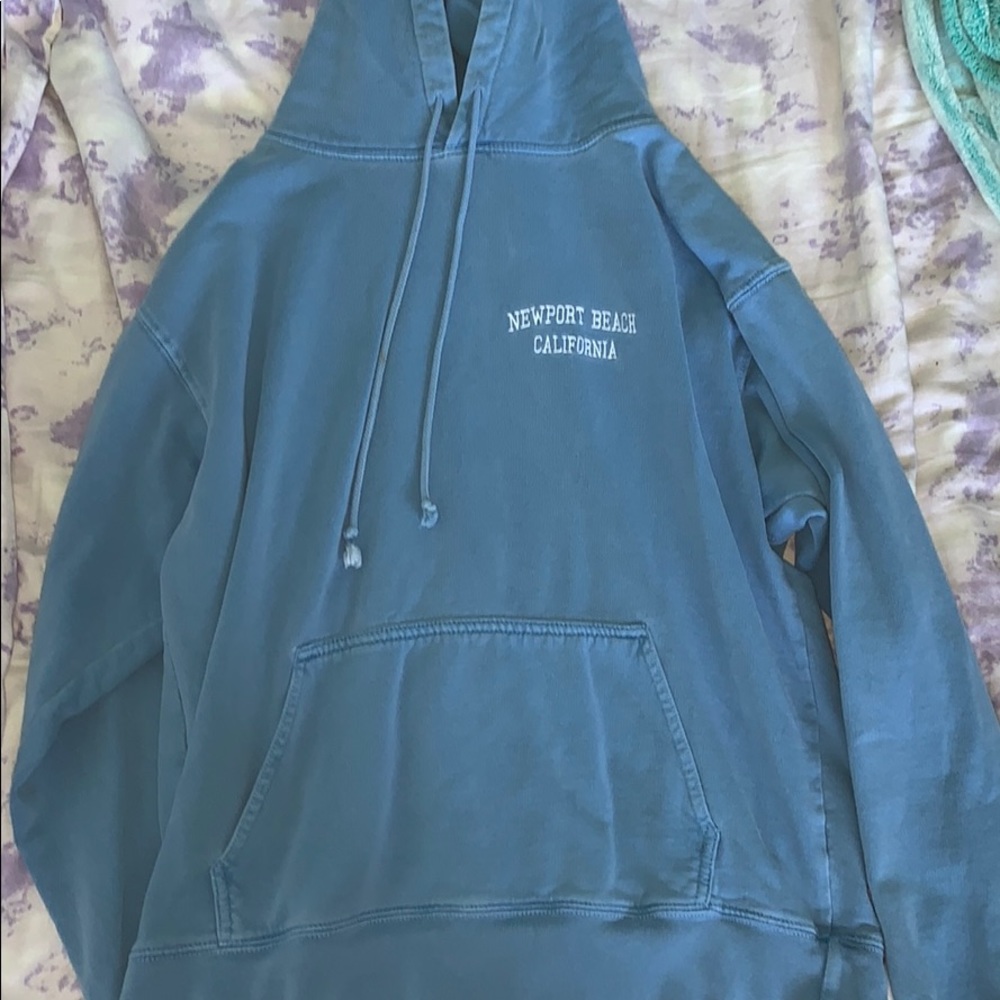 Brandy Melville Blue Newport Beach Hoodie